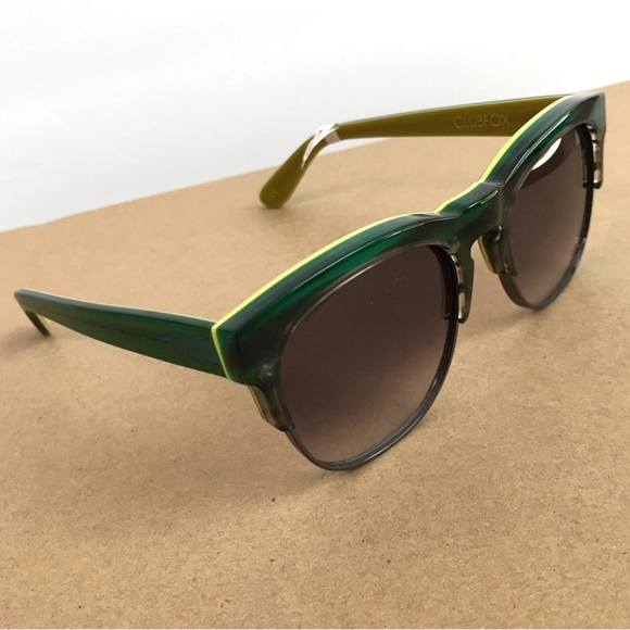 WILDFOX Clubfox Sunglasses RARE Green Swirl NEW main image 4